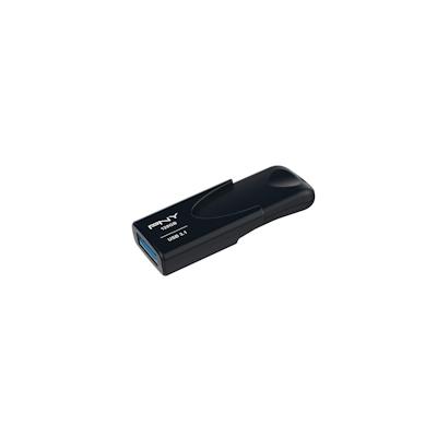 PNY Attache 4 - 128 GB - USB Typ-A - 3.2 Gen 1 (3.1 Gen 1) - 80 MB/s - Ohne Deckel - Schwarz