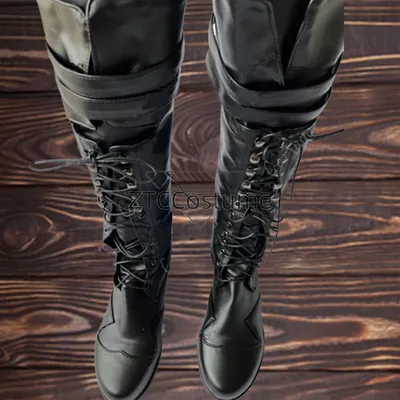 Mittelalter liche Steampunk Cosplay Stiefel Frauen Männer Winter Larp Pirat Pu Lederschuhe Karneval Halloween Party Phantasie Ritter Stiefel Image