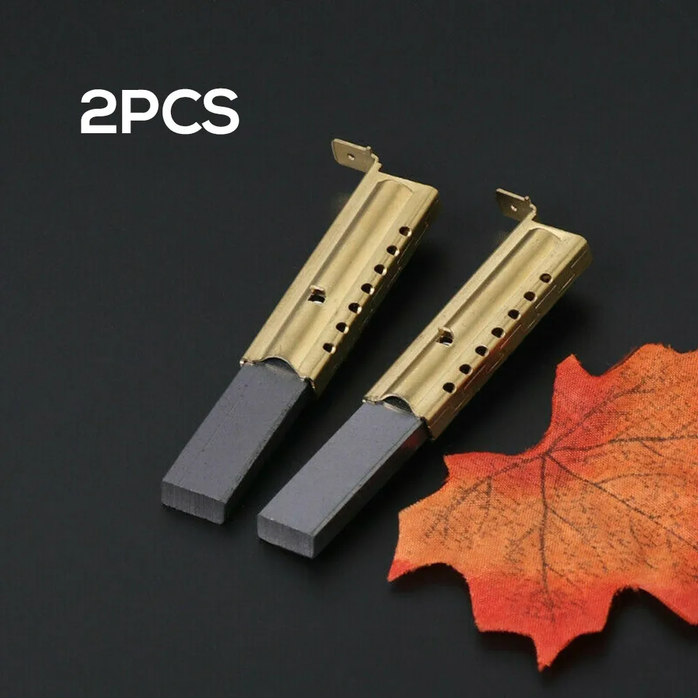 1 Paar Kohlebürsten mit Einsätzen für Beko Waschmaschinen motor wmb61021w wm5100w wkd75125 Kohlebürsten Zubehörteile Image