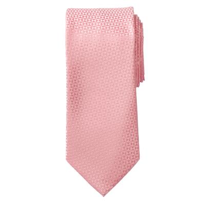 Men's Big & Tall KS Signature Extra Long Classic Textured Tie by KS Signature in Pale Pink Necktie
