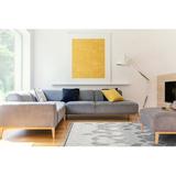 Gray 87 x 48 x 0.4 in Area Rug - Lofy Soho Area Rug Polyester/Cotton | 87 H x 48 W x 0.4 D in | Wayfair Lo-8684012944990