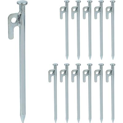 Felsbodenhering, 12er Set, für Zelt, Vorzelt, Pavillon, Sturmanker, Stahlhering für harte Böden, 20 Image