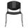 Flash Furniture Luz Stack Chair in Black Plastic/Acrylic/Metal | 29.75 H x 22.75 W x 22.25 D in | Wayfair 30RUTNF02BK
