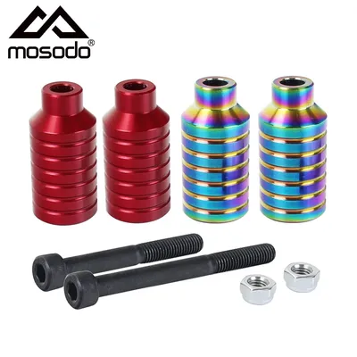 Mosodo Pro Scooter Pegs Aluminum Scooter Parts for Stunt Scooter Kick Scooter Replacement with Axle