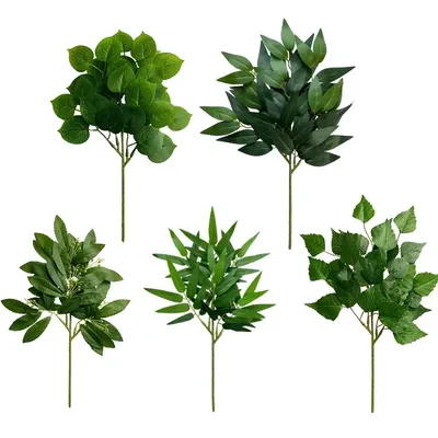 Simulated Apple Leaf Table Flower Arrangement Decoration Artificial Green Plant Eucalyptus Leaves