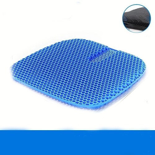 fyautoper Auto-Wabengelkissen, Sommer-Kühlpad, Einzel-Autopad, Silikon, atmungsaktives Eispad, Po-Pad, Sommer-LKW-Sitzpad Image