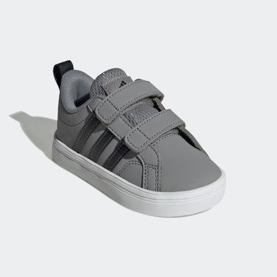Klettschuh ADIDAS SPORTSWEAR "VS PACE 2.0 KIDS", Gr. 25, schwarz-weiß (grau three, core schwarz, cloud weiß), Synthetik, Textil, sportlich, Schuhe, für Kinder Image