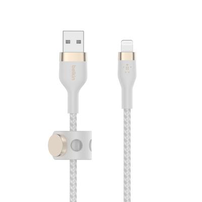 BELKIN USB-Kabel "PRO Flex Lightning/USB-A Kabel, Apple zert.", weiß, B:10cm H:8cm T:20cm, Kabel Image