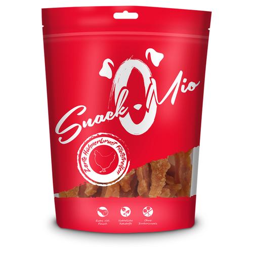 Sparpaket: 4 x ca.500g SnackOMio Zarte Hühnerbrust Filetstreifen Hundesnacks