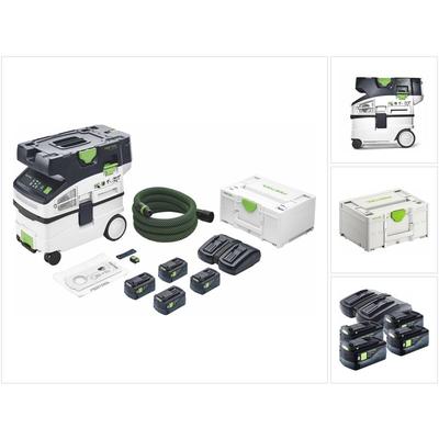 Ctlc midi I-Plus Akku Absaugmobil 36 v ( 2x 18 v ) Staubkl. l ( 577671 ) + 4x Akku 5,0 Ah + Image
