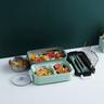 Lunch Box Double Insulation 304 with Tableware Back To School Bento Box Insulation Lunch Box Coral Powder