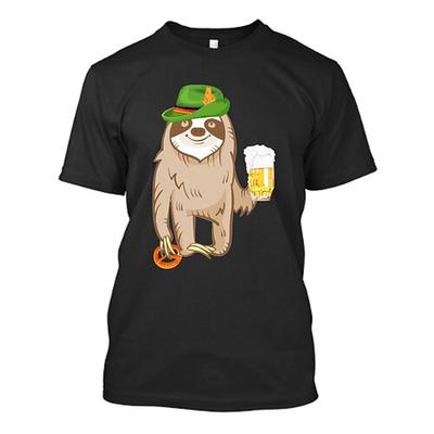Bier Cosplay Kostüm T-Shirt-Ärmel Bedruckt Klassisch Streetstyle Für Paar Herren Damen Erwachsene Karneval Oktoberfestbier Heißprägen Party Casual Image
