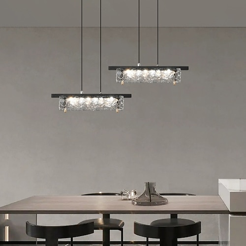 2-Licht 3-Licht 35 cm Single Design Pendelleuchten Kupfer Glas Klassisch Stilvoll Messing Schwarz LED Modern 110-120V 220-240V Image