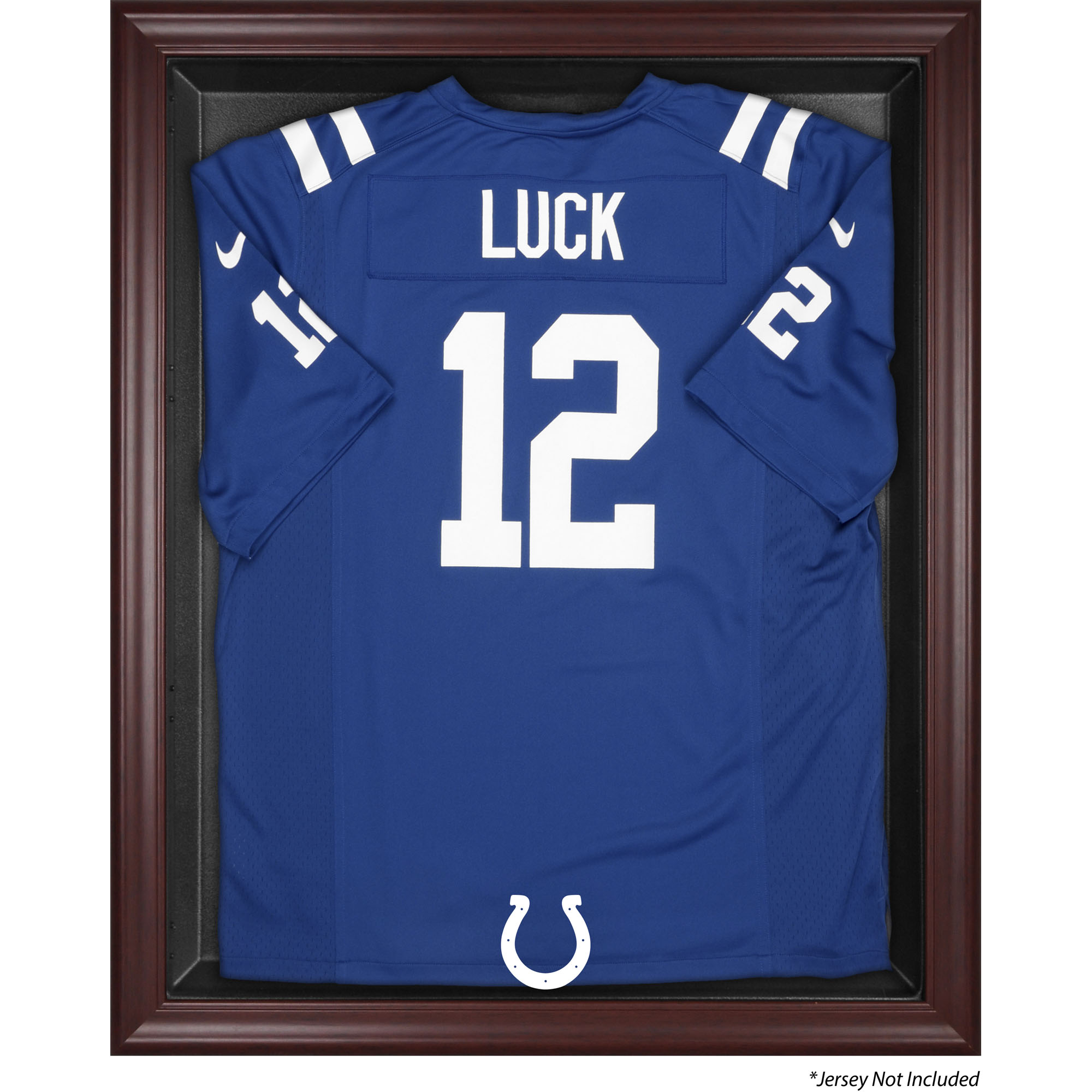 Vitrine mit Mahagoni-Rahmen für Indianapolis Colts-Trikots Image