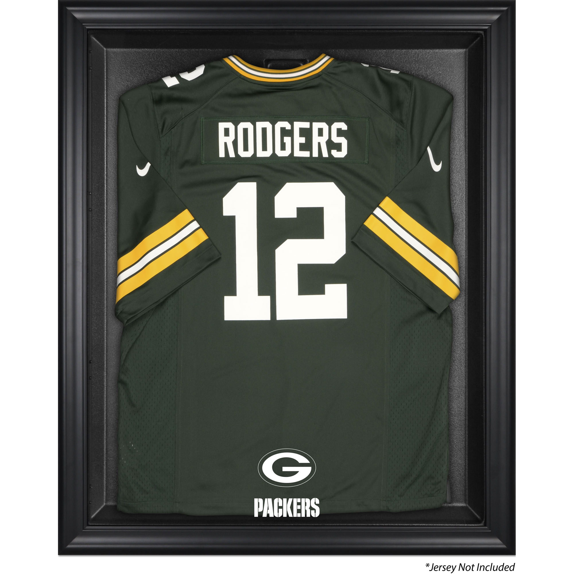 Vitrine mit Trikot-Rahmen der Green Bay Packers in Schwarz Image