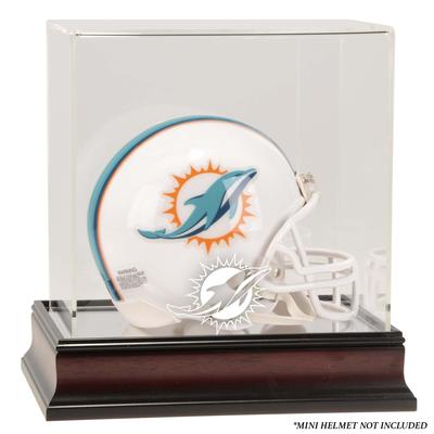 Miami Dolphins (2013-heute) Mahagoni-Mini-Vitrine für Helme Image