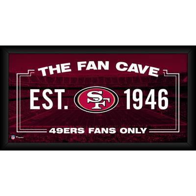 San Francisco 49ers – Gerahmte 10 x 20 Zoll große Fan-Cave-Collage Image