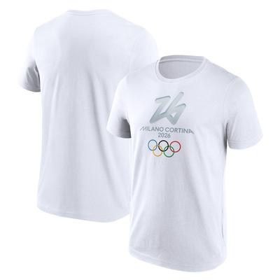 Milano Cortina 2026 Olympics Primary Logo Graphic T-Shirt – Weiß Image