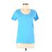 J.Crew Active T-Shirt: Blue Activewear - Women's Size X-Small