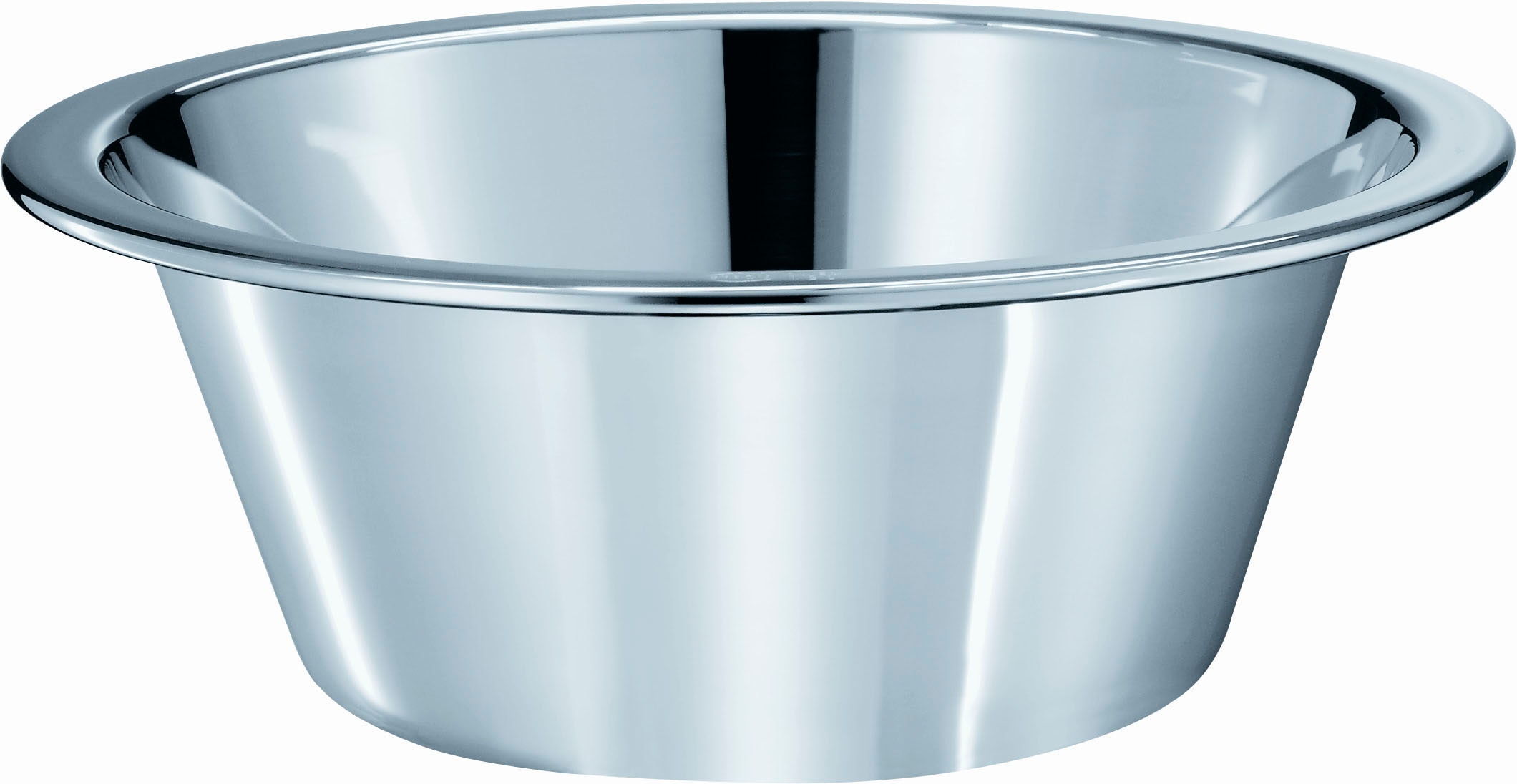 Schüssel RÖSLE, silber (silberfarben), B:40cm H:16cm T:40cm Ø:40cm, Edelstahl 18/10, Schüsseln, Schüssel, konisch, spülmaschinengeeignet