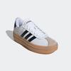 Sneaker ADIDAS SPORTSWEAR "VL COURT BOLD", Gr. 38, weiß (cloud weiß, core schwarz, wonder beige), Leder, Synthetik, sportlich, Schuhe, Design auf den Spuren des adidas Gazelle Bold