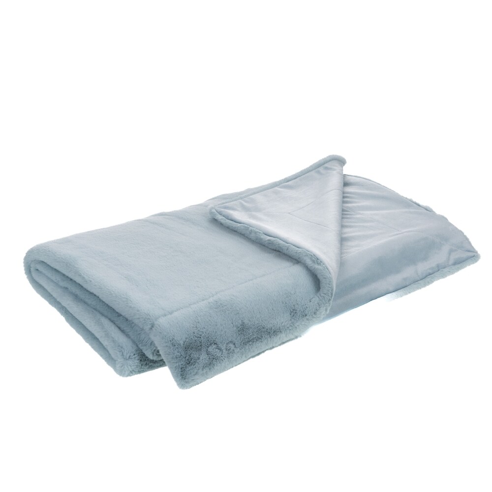 Plaid luxe eisblau 130x170 cm - Rechteck Polyester Amadeus 130x1 cm Image