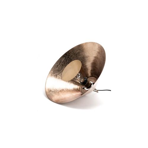 Tischlampe Samy 25 W champagner mittleres Modell - Kupfer Metall Amadeus 25x40.5 cm