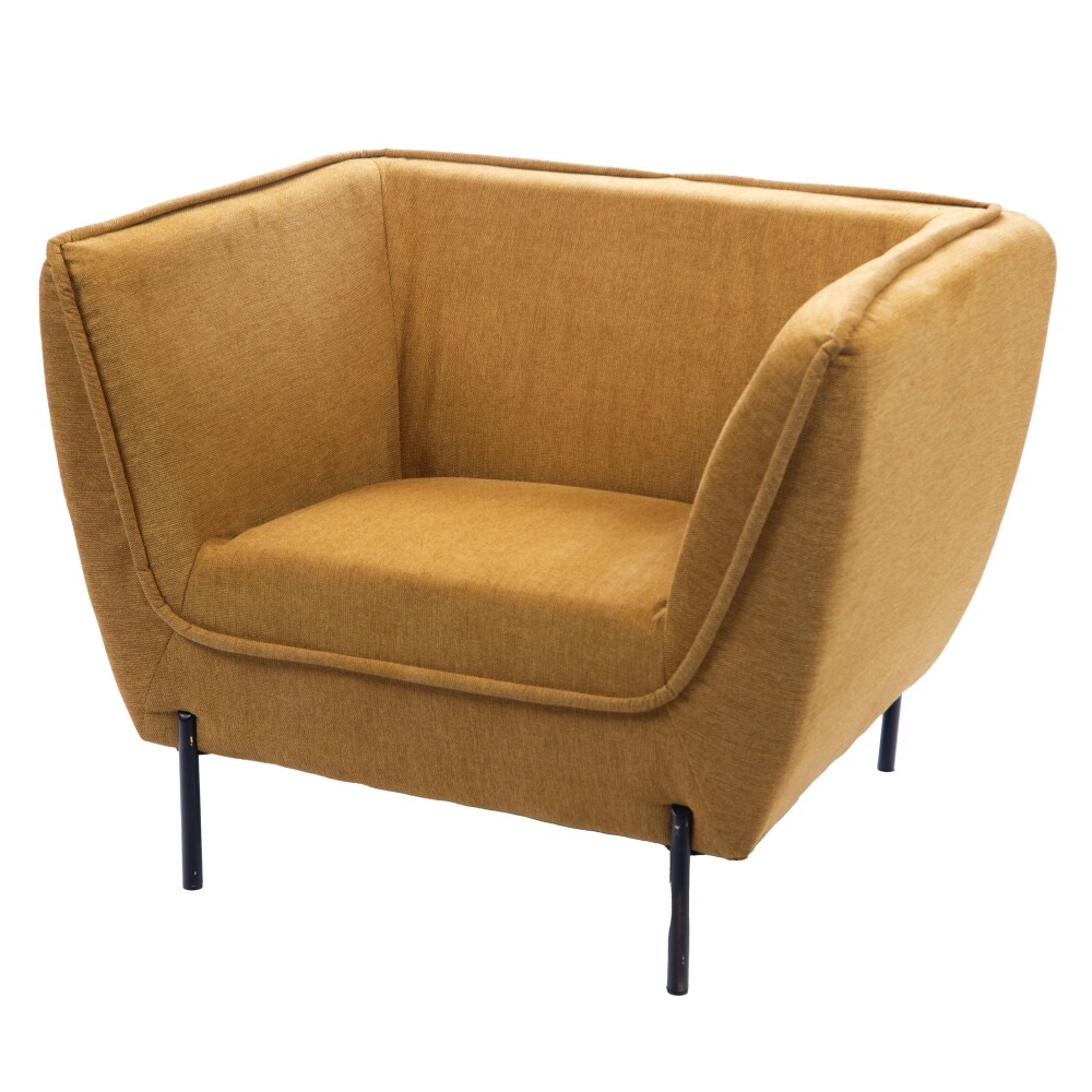 Sessel Provence senffarben - Gelb Anderer Stoff Amadeus 107x83 cm Image