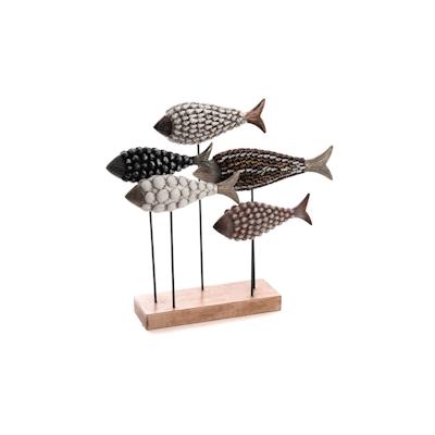 Fisch Bank 40 cm - Mehrfarbig Anderes Kunstharz Amadeus 41.5x9 cm Image