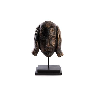 Statue Ich höre nichts - Schwarz Anderes Amadeus Harz 17.19x10.6 cm Image