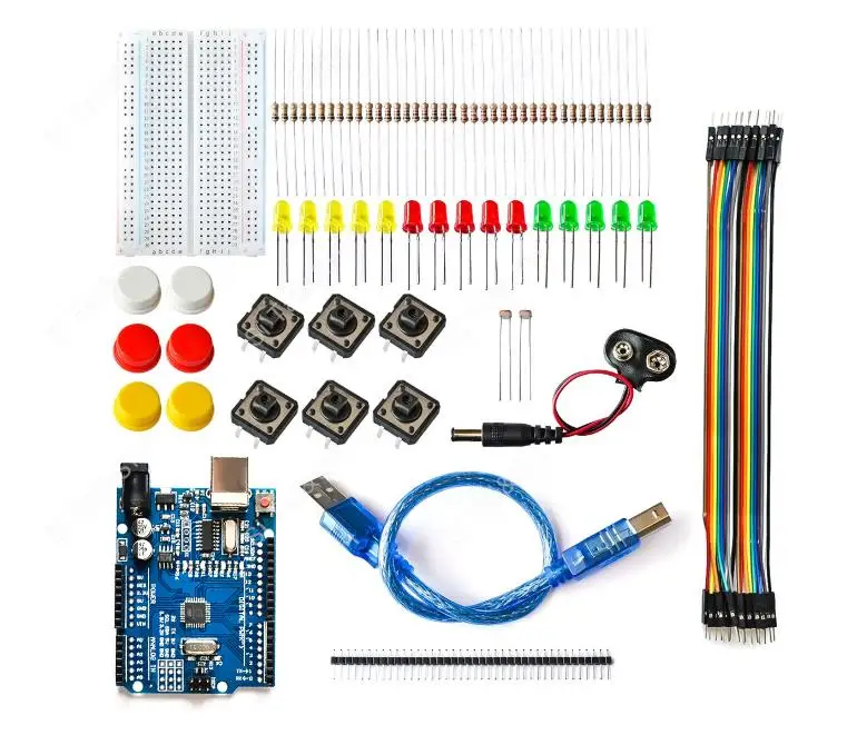 Kit de démarrage SX pour UNO R3, mini planche à pain, bouton de fil de cavalier LED pour Ardu37, kit de bricolage, laboratoire d'éducation scolaire, nouveau et original