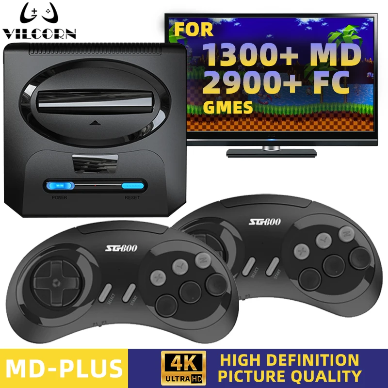 Console de jeu vidéo segas-md 16 bits pour Sega Mega Drive Genesis FC Dendy, prise en charge de la sortie HDMI, Machine de jeu rétro