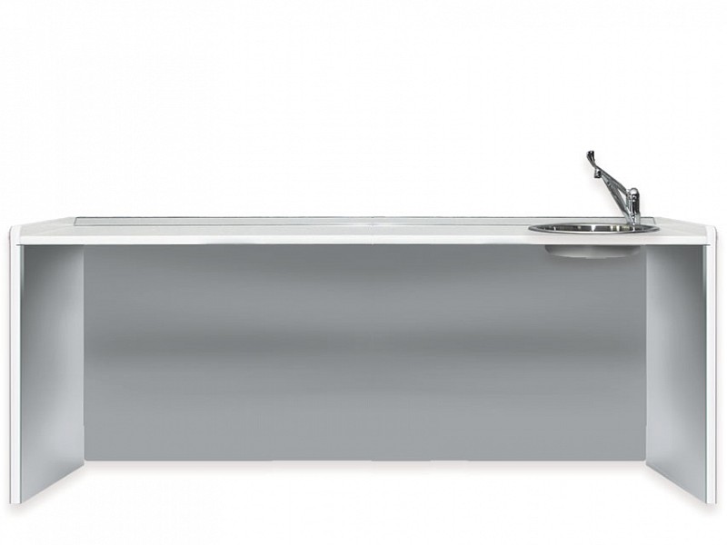 Piano di lavoro 206 cm - lavello a destra