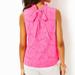 Lilly Pulitzer Dahliana Eyelet Top In Roxie Pink Garden Party Eyelet - Pink