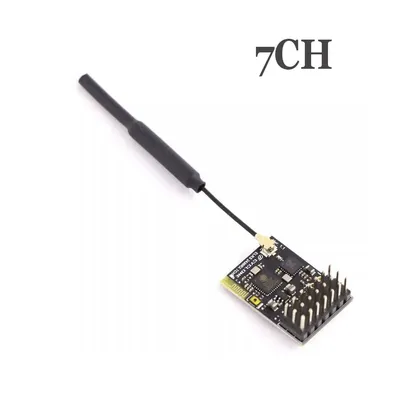 ELRS 2.4Ghz PWM 7CH CRSF Receiver Support ELRS 3.2 PWM/CRSF Protocol Copper Pipe Antenna For RC FPV