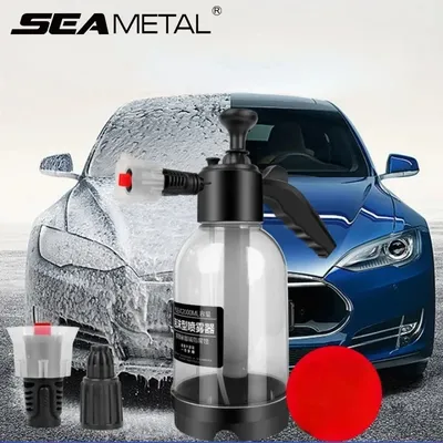 SEAMETAL 2L Car Wash Spray Bottle Foam Sprayer Hand Pump Foam Sprayer Car Air Pressure Spray Washer