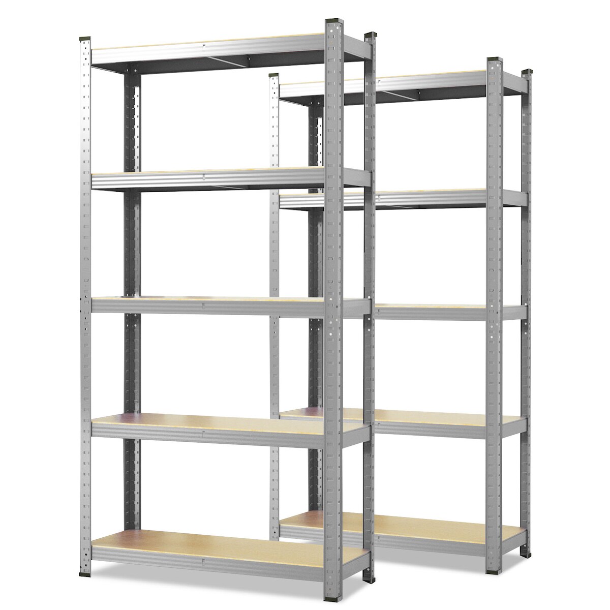 KARAT Schwerlastregal Lakota - 2er Set - Traglast bis 875 kg - Individuell einsetzbar - Verzinkt -150 x 75 x 30 cm Image