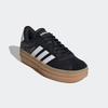 Sneaker ADIDAS SPORTSWEAR "VL COURT BOLD", Gr. 36, schwarz (core schwarz, cloud weiß, cyber metallic), Leder, Synthetik, sportlich, Schuhe, Design auf den Spuren des adidas Gazelle Bold, Topseller
