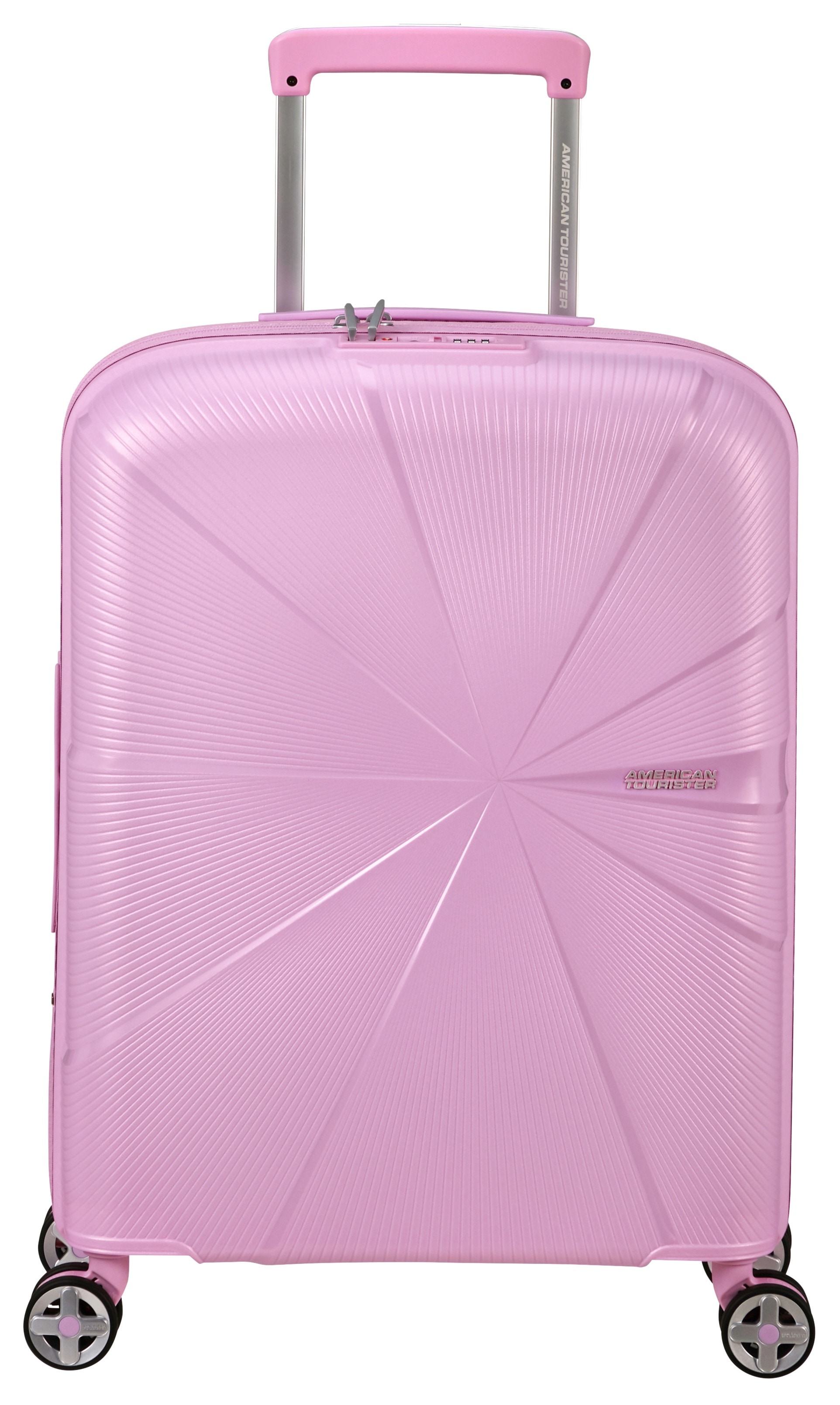 Hartschalen-Trolley AMERICAN TOURISTER "STARVIBE, in verschiedenen Farben und Größen", Gr. B/H/T: 40 x 55 x 20 37, lila (metallic pastel lavender), Polypropylen, unifarben, Koffer, Handgepäck-Koffer Reisegepäck Koffer TSA-Zahlenschloss Image