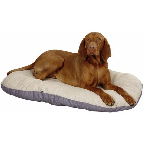 Hunde Liegekissen Loneta LxBxH 72/52/8 cm, Hundebett Beige/Grau 80355 - Kerbl