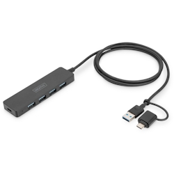 ASSMANN DIGITUS USB 3.0 Hub 4-Port, Slim Line Image