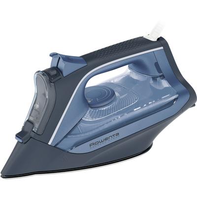 ROWENTA Dampfbügeleisen "Express Steam, dunkelblau/hellblau, Eco Funktion", blau (dunkelblau, hellblau), B:12cm H:14,6cm T:30cm, Bügeleisen, Dauerdampfmenge 40 g/Min, Dampfstoß 160 g/Min, Tropfstop, DW4320 Image