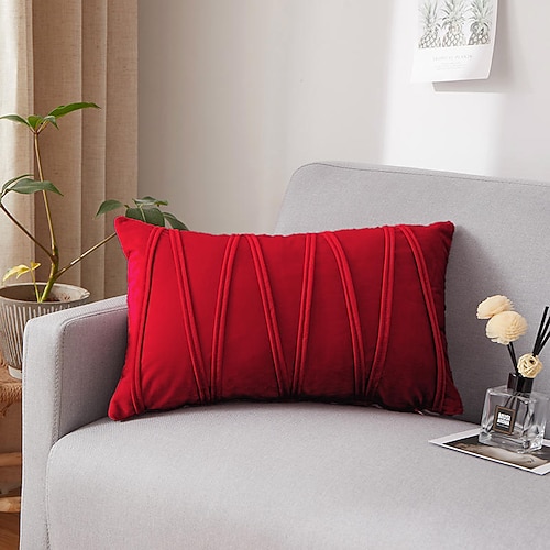 Dekorative Wurfkissen, Samtbezug für Kissen, Kissenbezug, Heimbüro-Kissenbezug, moderner Musterraum-Kissenbezug, Outdoor-Kissen für Sofa, Couch, Bett, Stuhl, Rosa, Blau, Salbeigrün, Lila Image