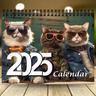 2025 Stylish Cats Calendar, 12 Month Calendar, Cat Calendar, Wall Calendar, Funny Cat Calendar, Cute Cat Calendar, Gift For Cat Lover