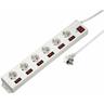 137239 Indoor 6AC Outlet(s) 1.4m White Power Extension - Power Extensions (White, White, 4500 a,