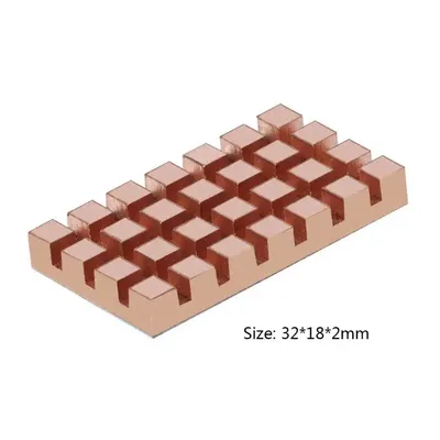 32x18x2mm/4mm M.2 SSD 2260 NGFF 2242 Computer Laptop Solid Hard Disk Ultra-thin Copper Fin Cooling