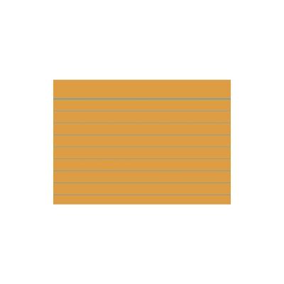 Karteikarten - DIN A8, liniert, orange, 100 Karten