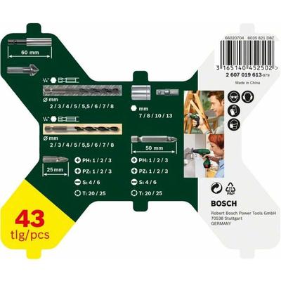 Bosch - Sechskantbohrer X-Line-Set, 43 teilig