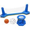 Giochi da Piscina Set da Pallavolo Gonfiabile - Giocattolo da Piscina Gonfiabile da Pallavolo con