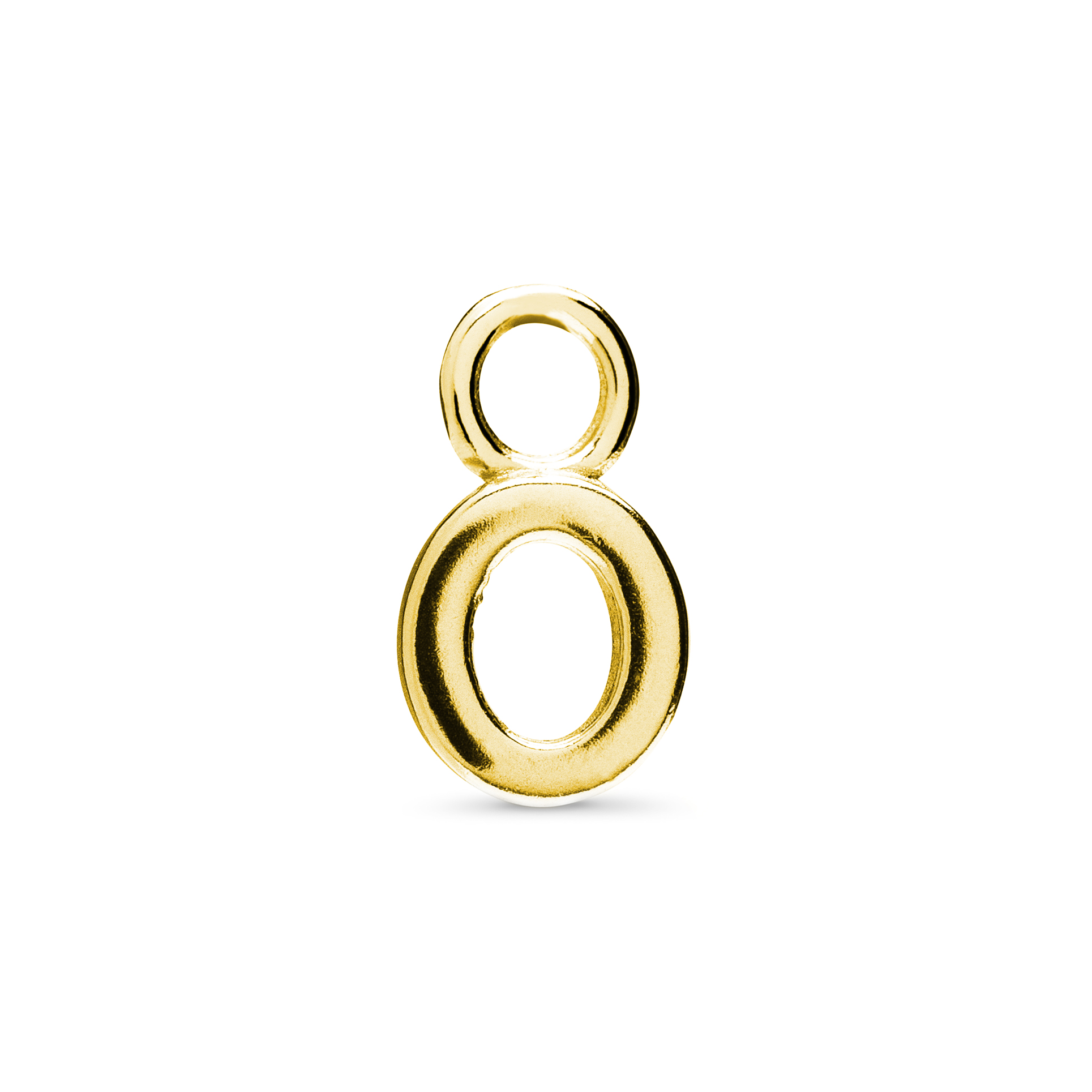 Luxenter Anhänger aus 925er Sterlingsilber mit 18K Gelbgold-Finish - O Image